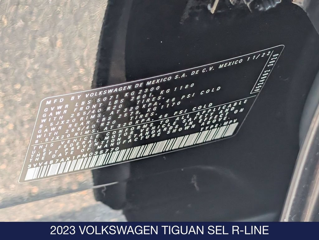 Certified 2023 Volkswagen Tiguan SEL R-Line AWD/4WD image 35