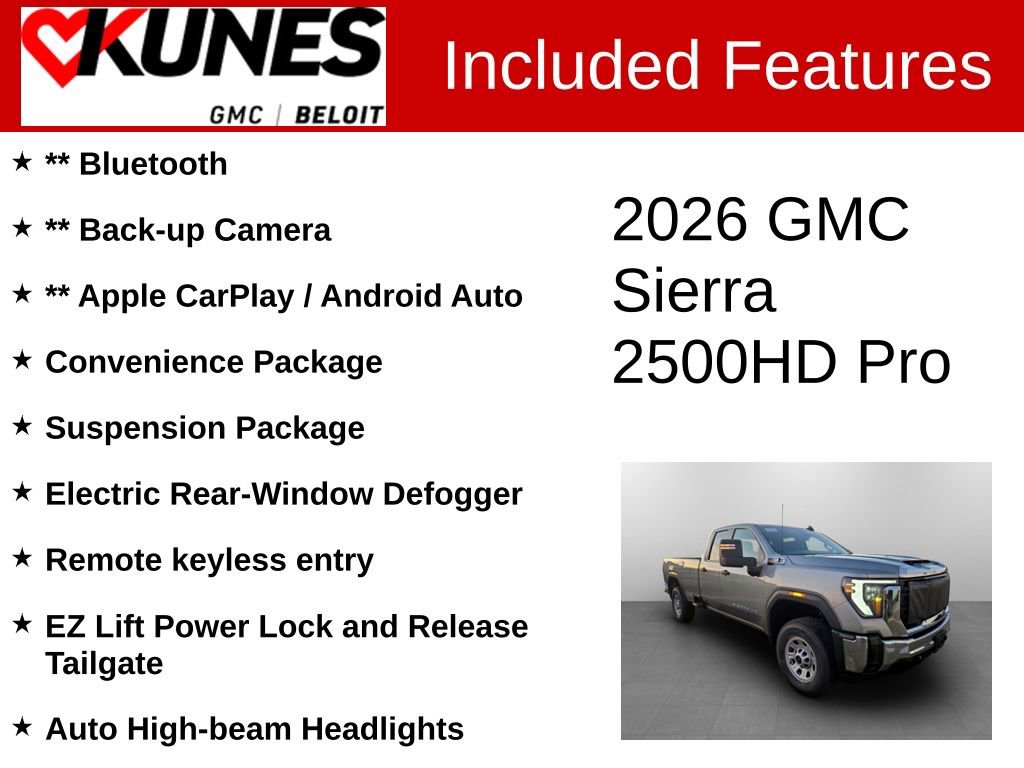 New 2026 GMC Sierra 2500 Pro w/ Convenience Package image 2