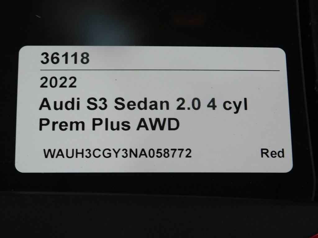 Used 2022 Audi S3 Premium Plus AWD/4WD image 94
