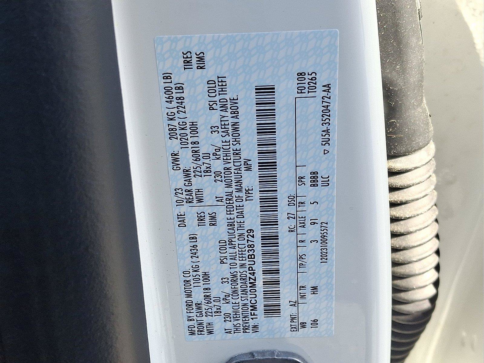 Used 2023 Ford Escape ST-Line w/ Equipment Group 301A FWD image 24