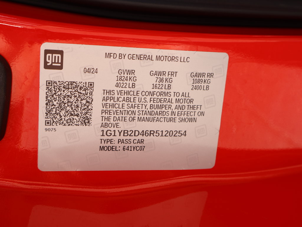 Used 2024 Chevrolet Corvette Stingray Preferred Cpe RWD image 37