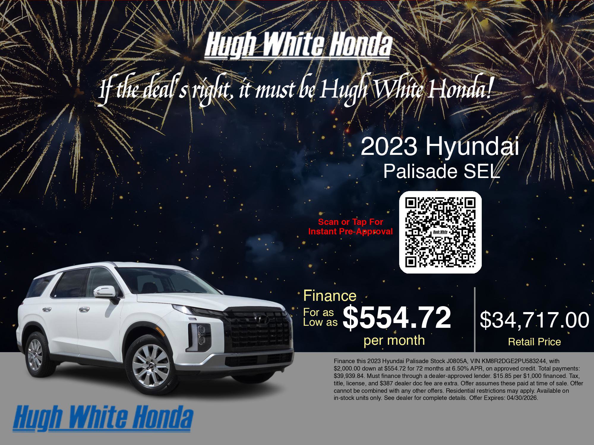 Used 2023 Hyundai Palisade SEL AWD/4WD image 3
