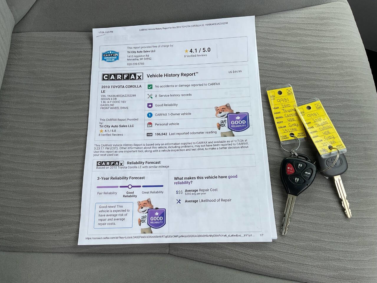 Used 2010 Toyota Corolla LE image 36