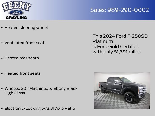 Used 2024 Ford F250 Platinum w/ FX4 Off-Road Package AWD/4WD image 17