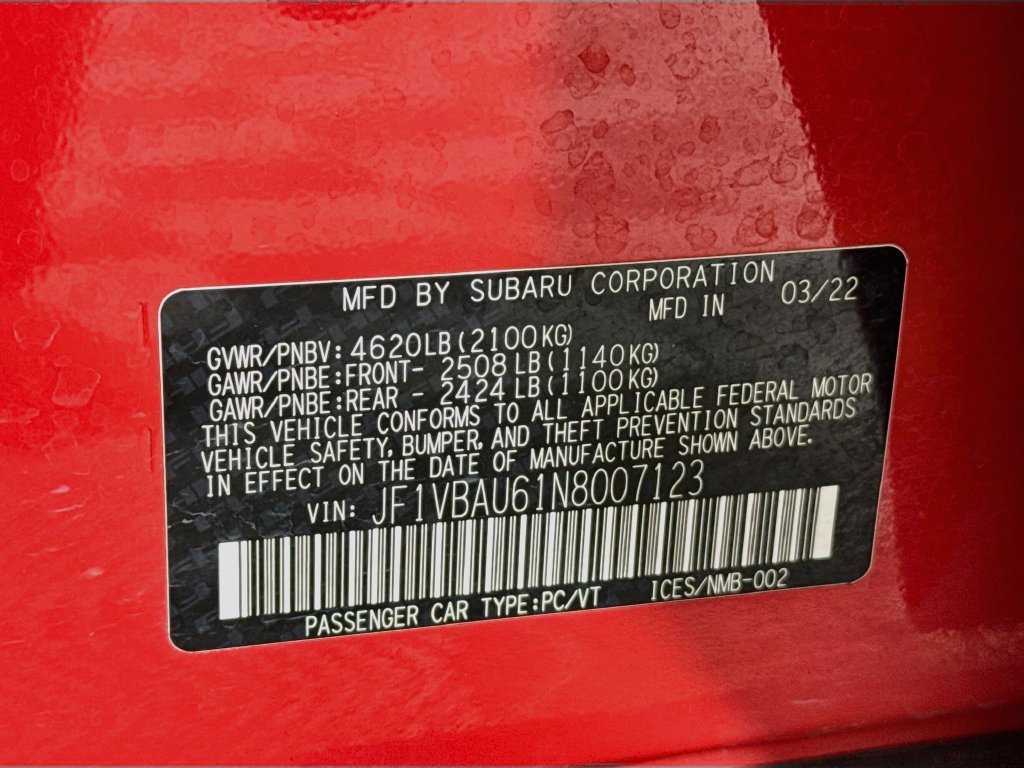 Used 2022 Subaru WRX GT AWD/4WD image 33
