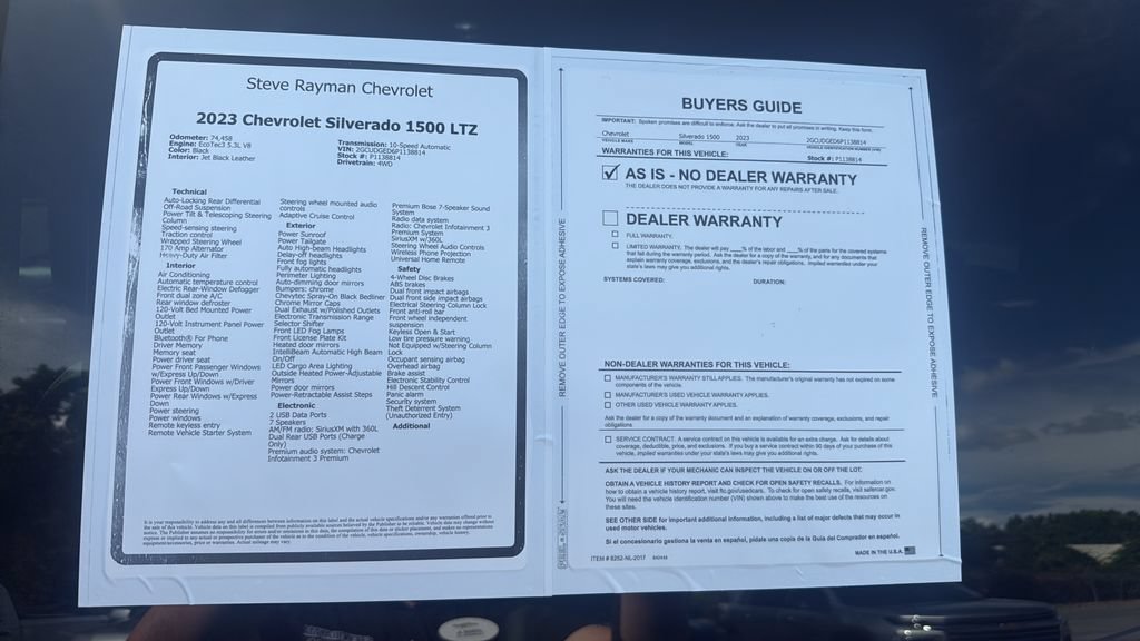 Certified 2023 Chevrolet Silverado 1500 LTZ w/ LTZ Premium Texas Edition AWD/4WD image 27