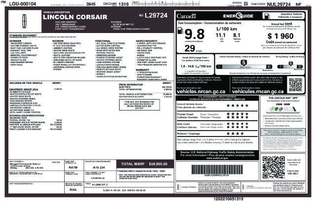 Used 2022 Lincoln Corsair Reserve w/ Equipment Group 201A AWD/4WD image 38