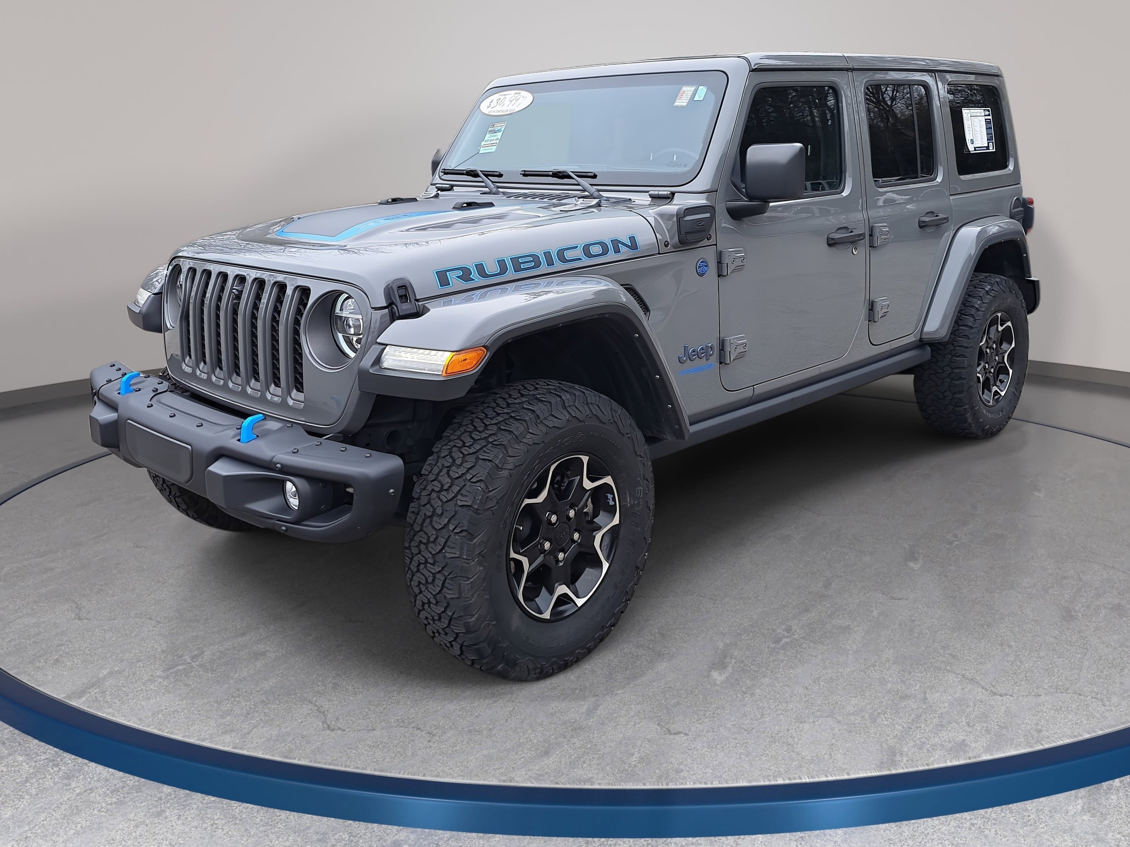 Used 2021 Jeep Wrangler Unlimited Rubicon 4xe w/ Steel Bumper Group image 1