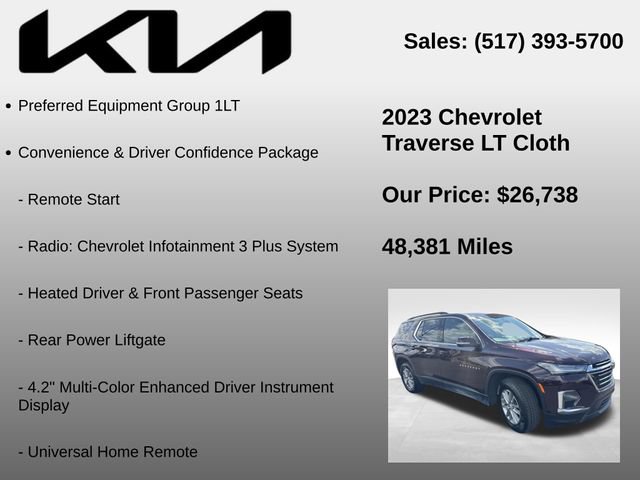 Used 2023 Chevrolet Traverse LT FWD image 5
