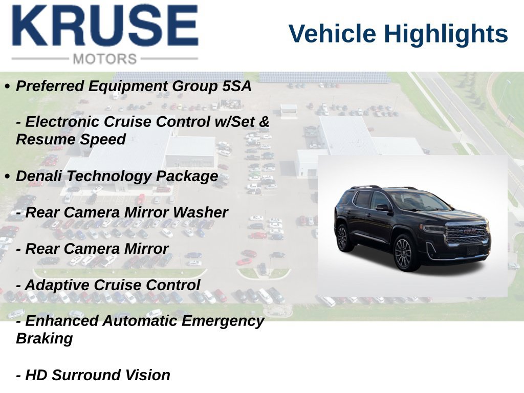 Used 2021 GMC Acadia Denali w/ Denali Ultimate Package AWD/4WD image 10
