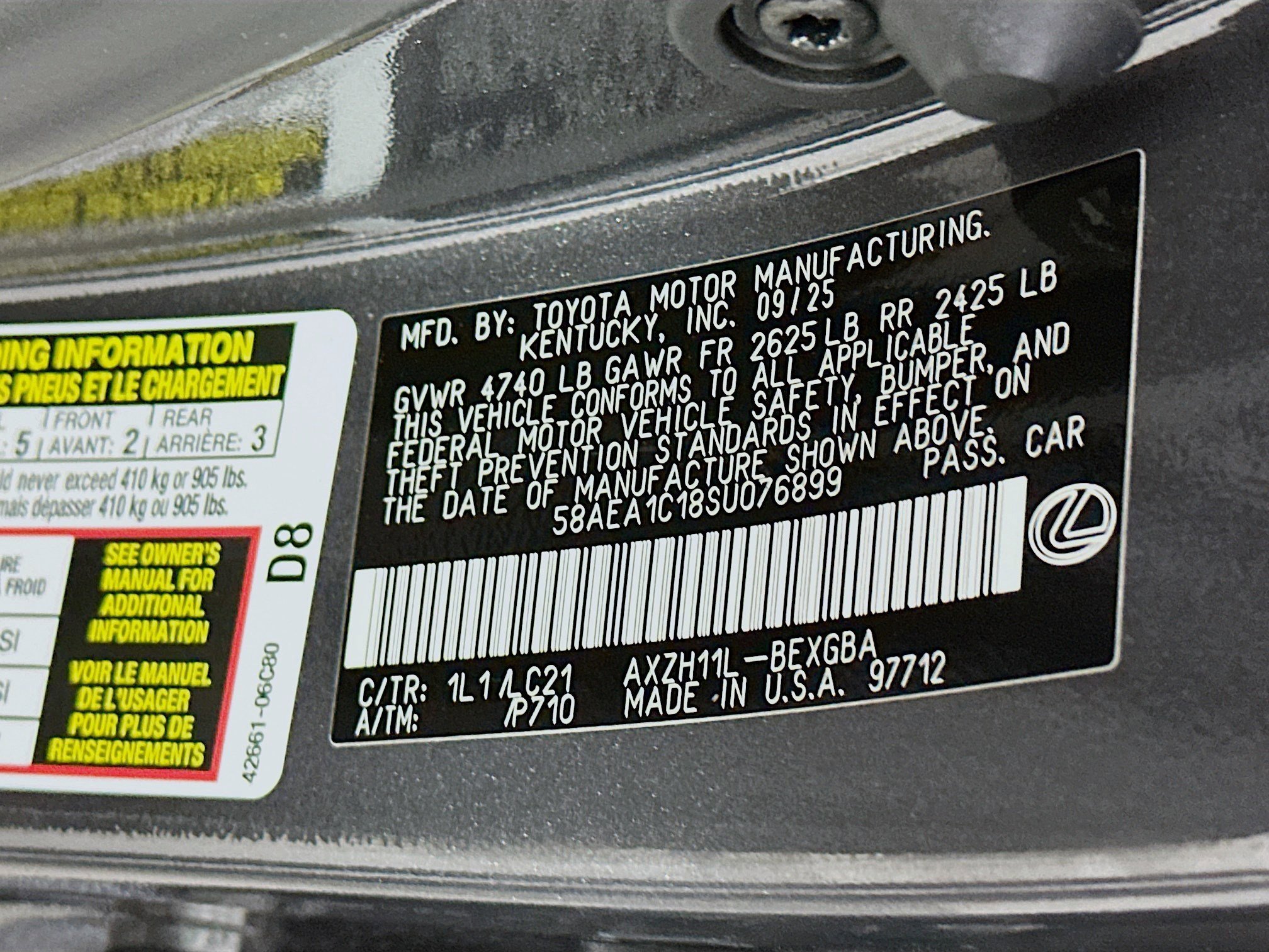 New 2025 Lexus ES 300h w/ Luxury Package image 36