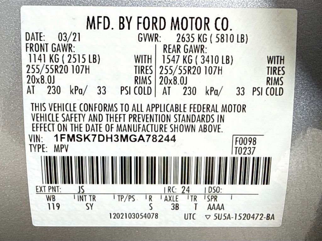 Used 2021 Ford Explorer XLT w/ Equipment Group 202A image 28