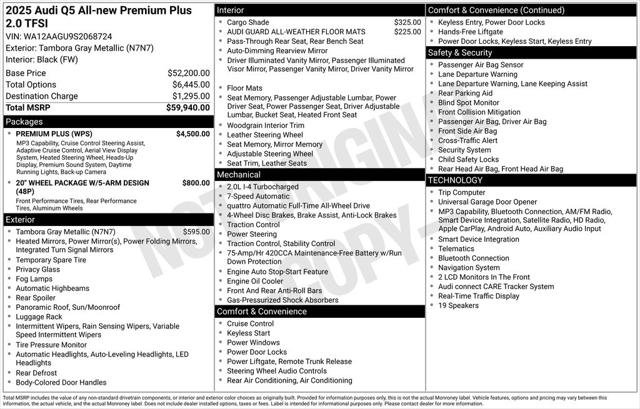 Certified 2025 Audi Q5 Premium w/ Premium Plus AWD/4WD image 40