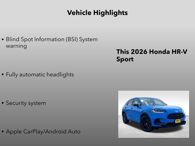 New 2026 Honda HR-V Sport image 5