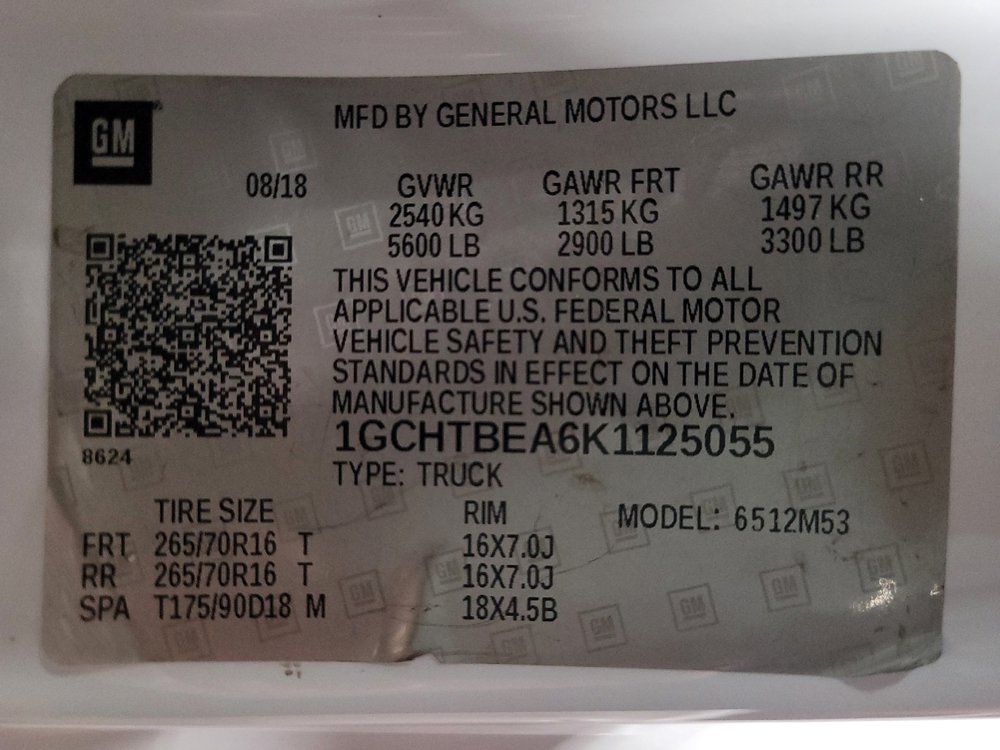 Used 2019 Chevrolet Colorado W/T w/ WT Convenience Package AWD/4WD image 33