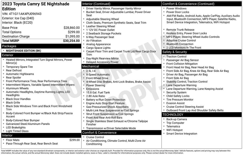 Used 2023 Toyota Camry SE image 38