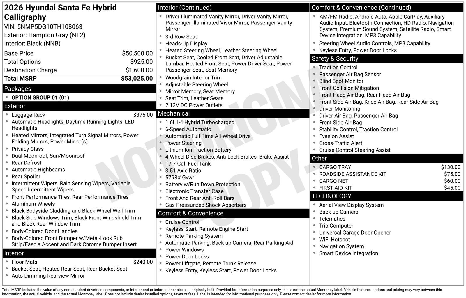New 2026 Hyundai Santa Fe Calligraphy AWD/4WD image 4