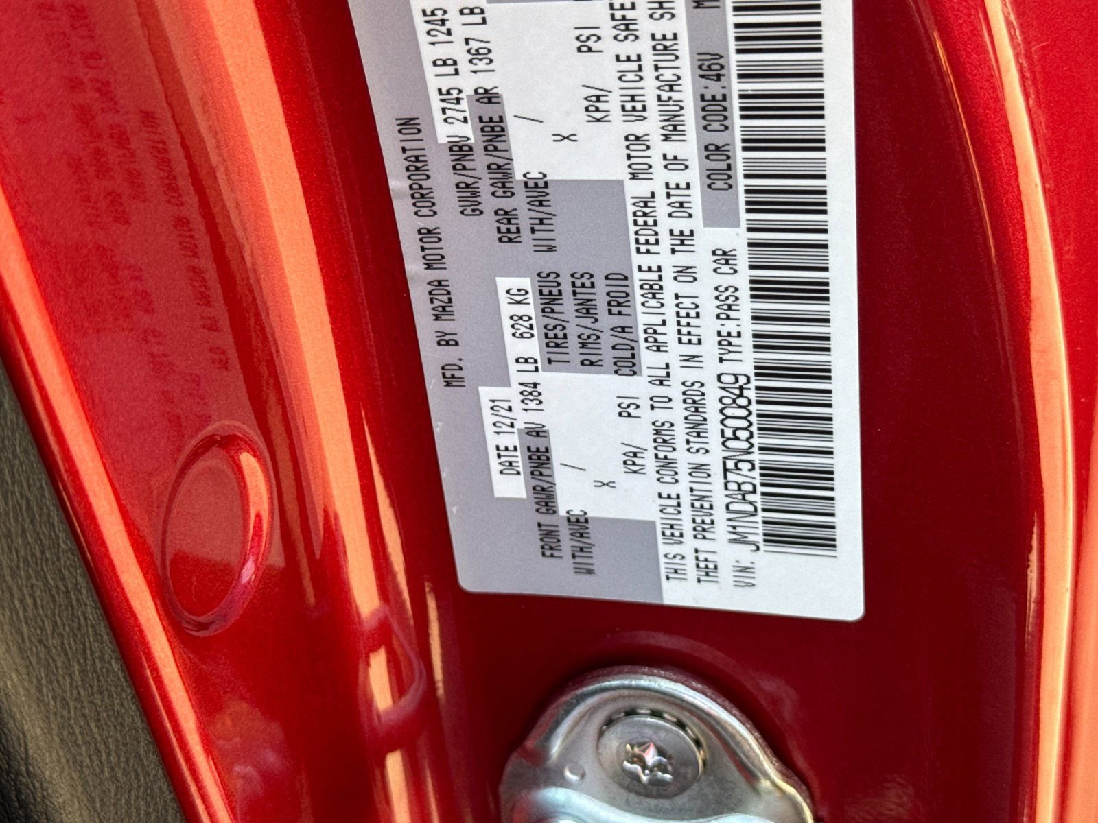 Used 2022 MAZDA MX-5 Miata Sport RWD image 33