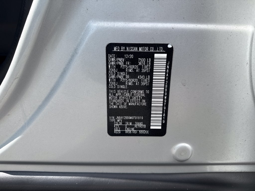 Used 2021 Nissan Armada SL w/ Captain's Chairs Package AWD/4WD image 18