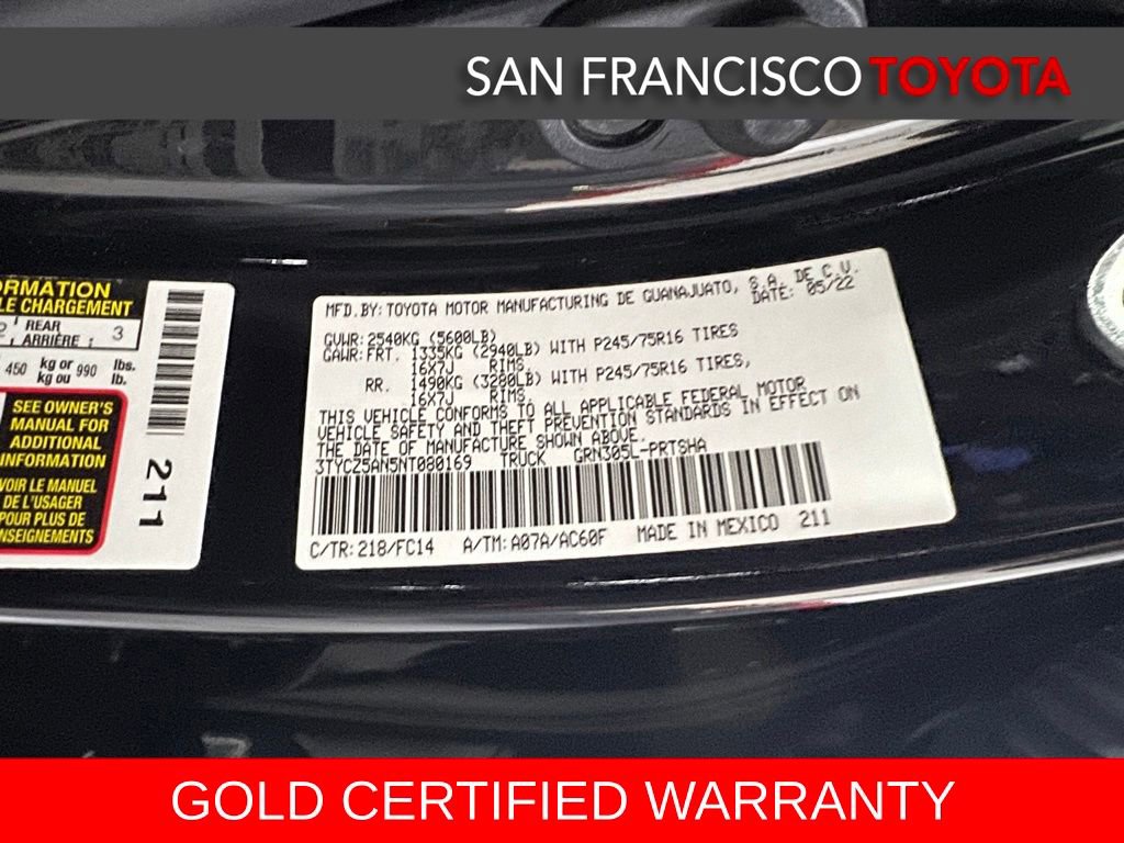 Certified 2022 Toyota Tacoma SR5 AWD/4WD image 39