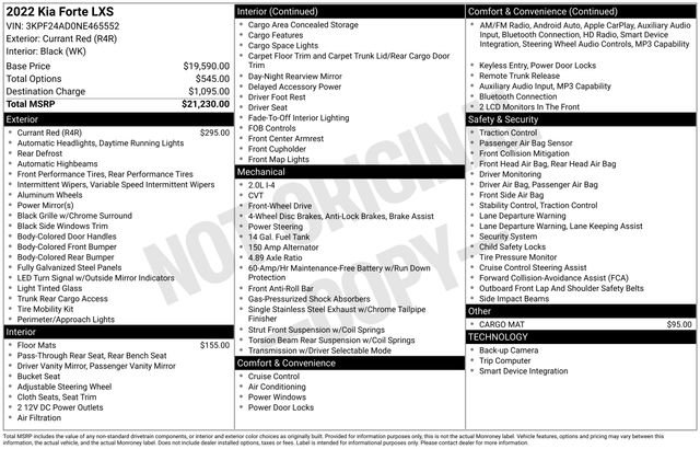 Certified 2022 Kia Forte LXS FWD image 35