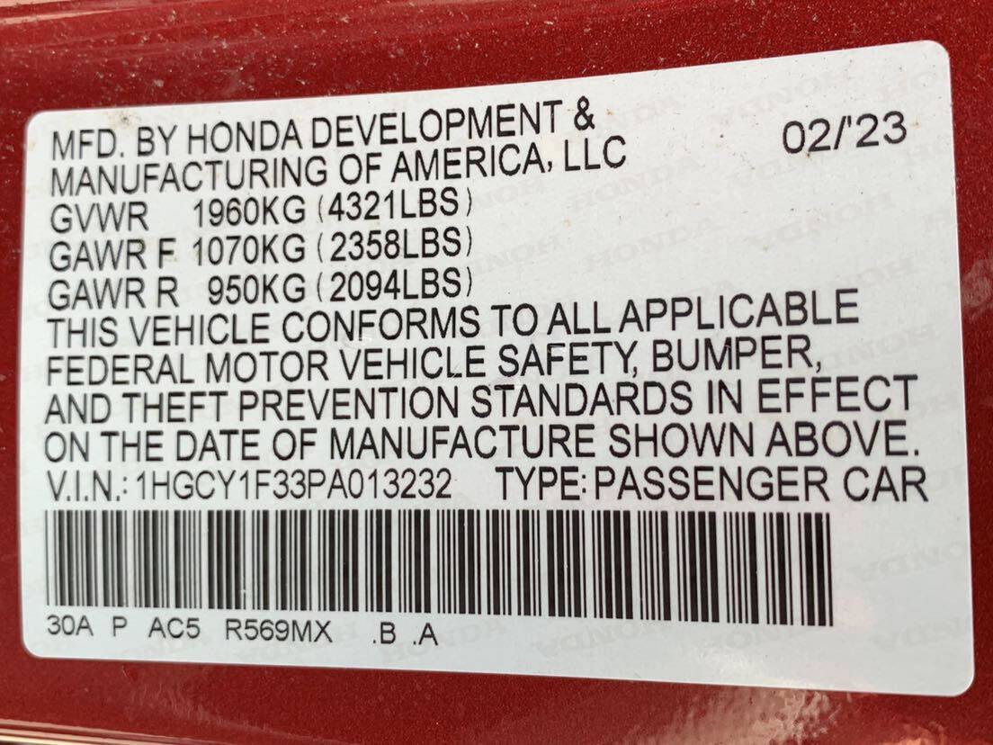 Certified 2023 Honda Accord EX image 42