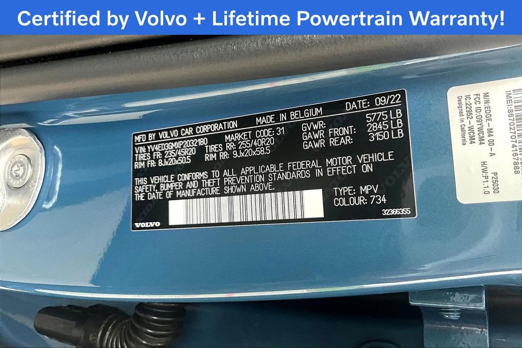 Certified 2023 Volvo C40 P8 Recharge Ultimate image 44
