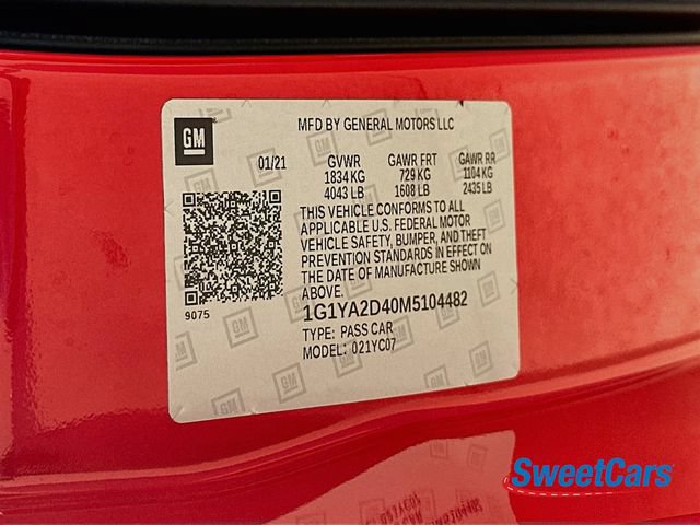 Used 2021 Chevrolet Corvette Stingray Coupe w/ Z51 Performance Package RWD image 44