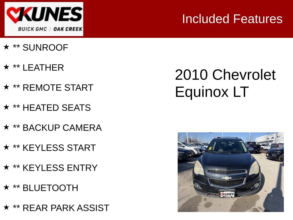 Used 2010 Chevrolet Equinox LT w/ Chrome Appearance Package image 2