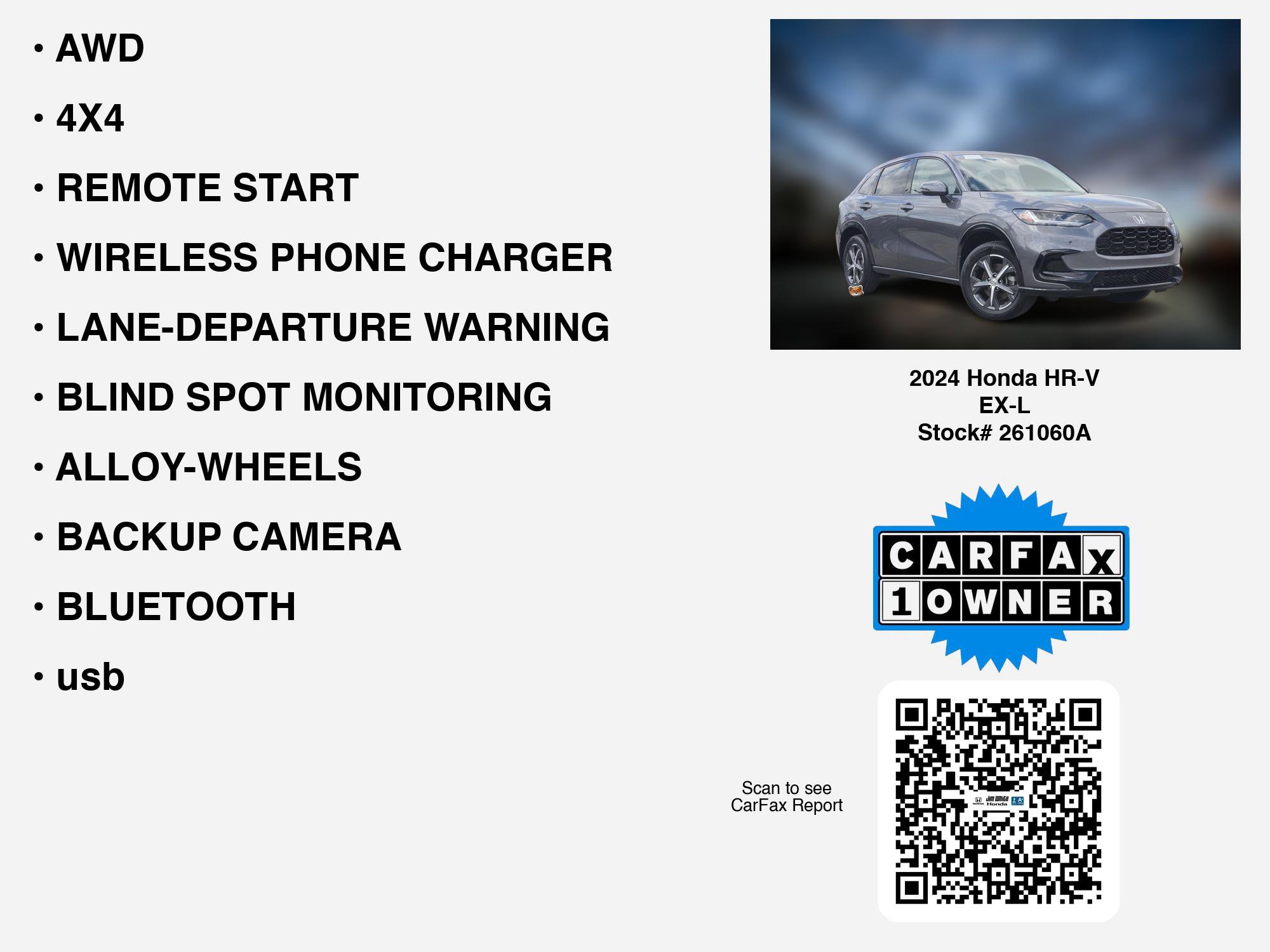 Certified 2024 Honda HR-V EX-L image 7