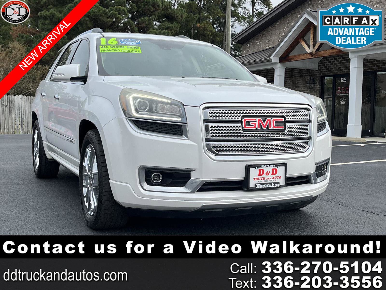 Used 2016 GMC Acadia Denali