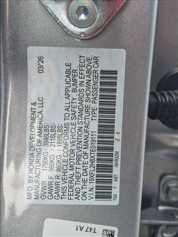 New 2026 Honda Civic Sport image 16