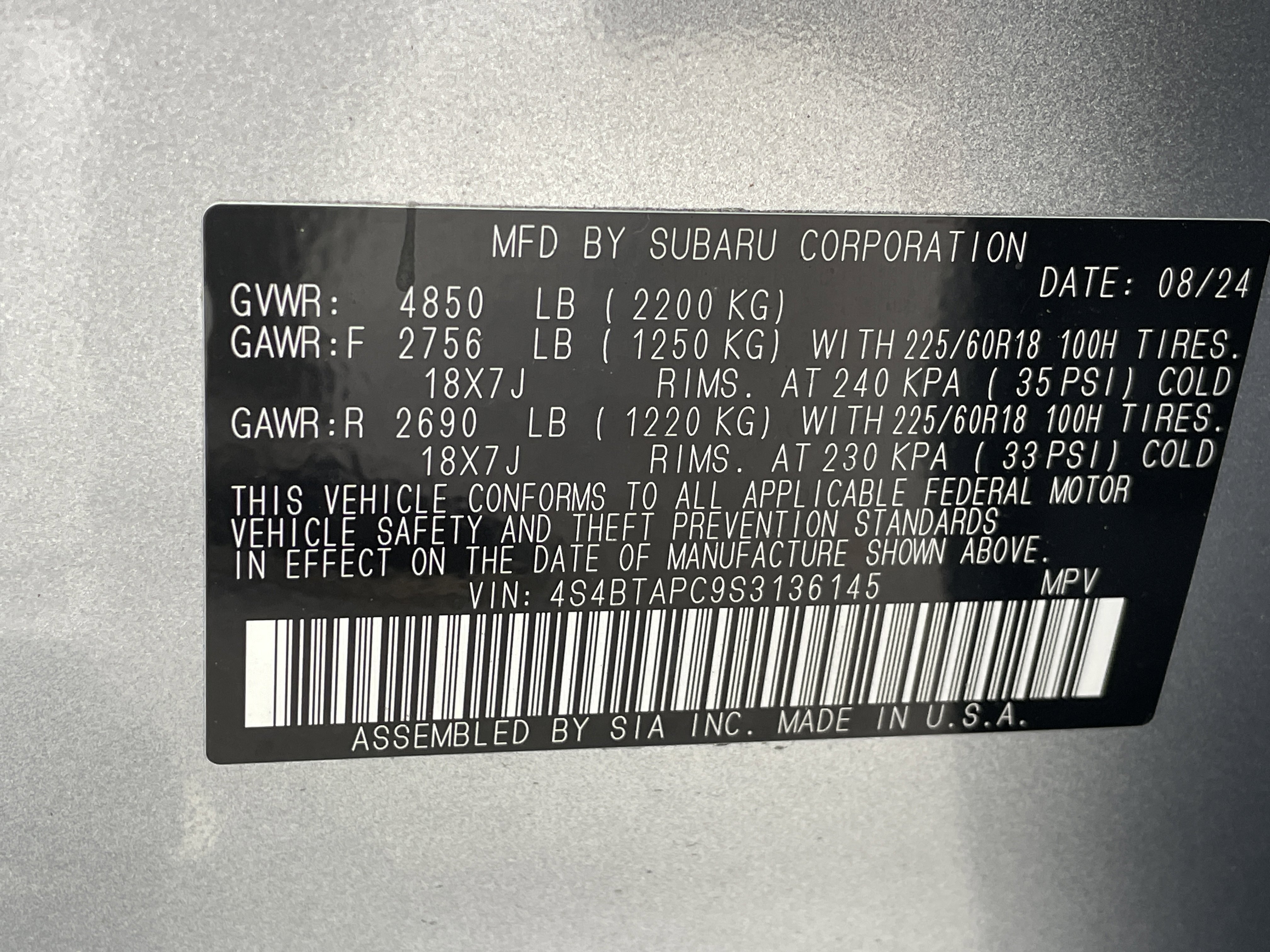 Certified 2025 Subaru Outback Touring w/ Tech Package 3 image 36