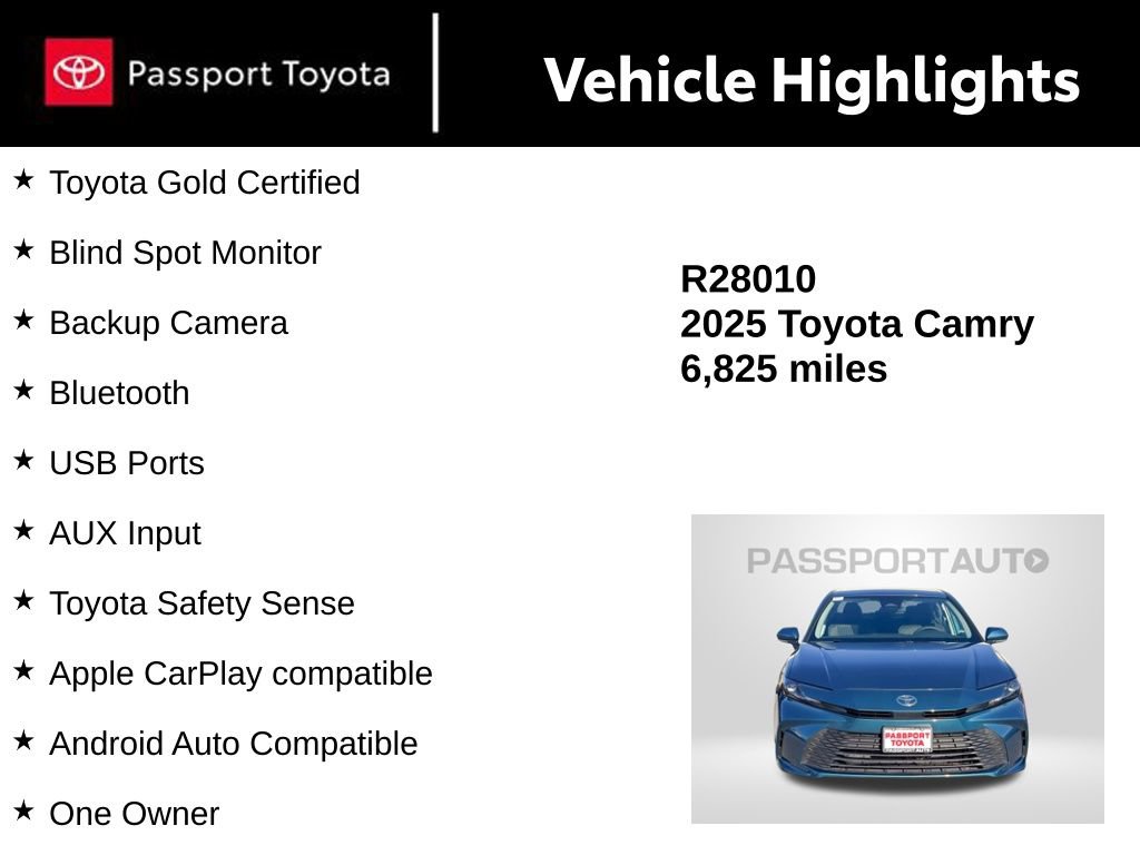 Certified 2025 Toyota Camry LE image 14