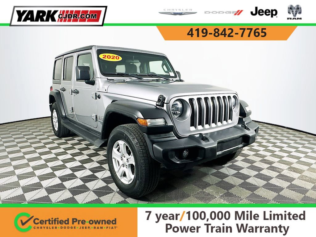 Certified 2020 Jeep Wrangler Unlimited Sport S