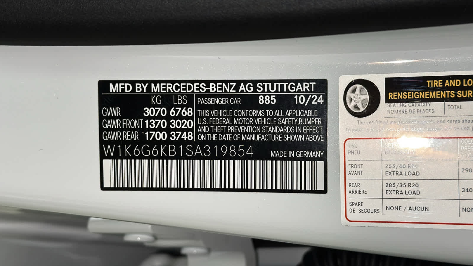 New 2025 Mercedes-Benz S 580e 4MATIC Sedan image 13