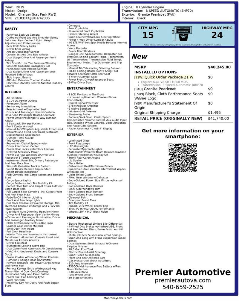 Used 2019 Dodge Charger Scat Pack image 2