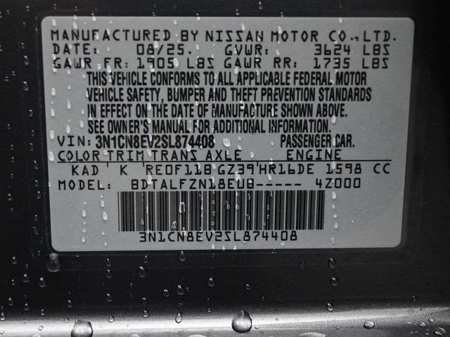 New 2025 Nissan Versa SV w/ Trunk Package image 21