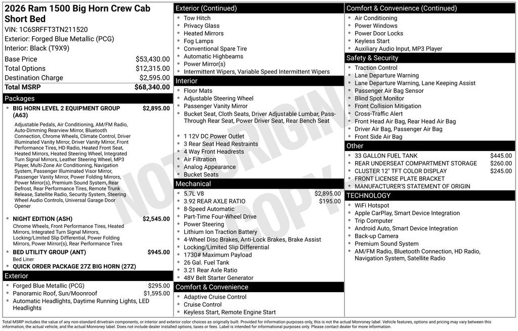 New 2026 RAM 1500 Big Horn image 5