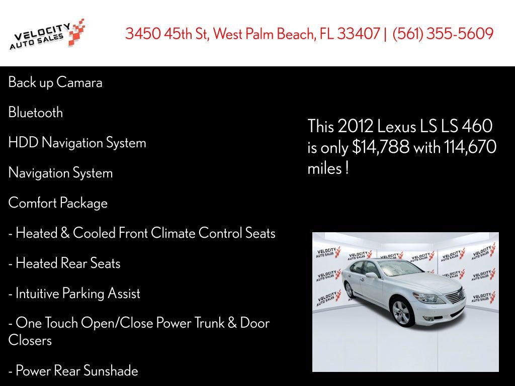 Used 2012 Lexus LS 460 w/ Comfort Pkg RWD image 25