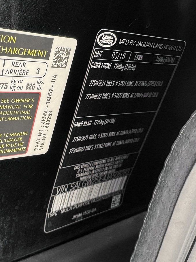 Used 2018 Land Rover Range Rover SV Autobiography Dynamic image 33