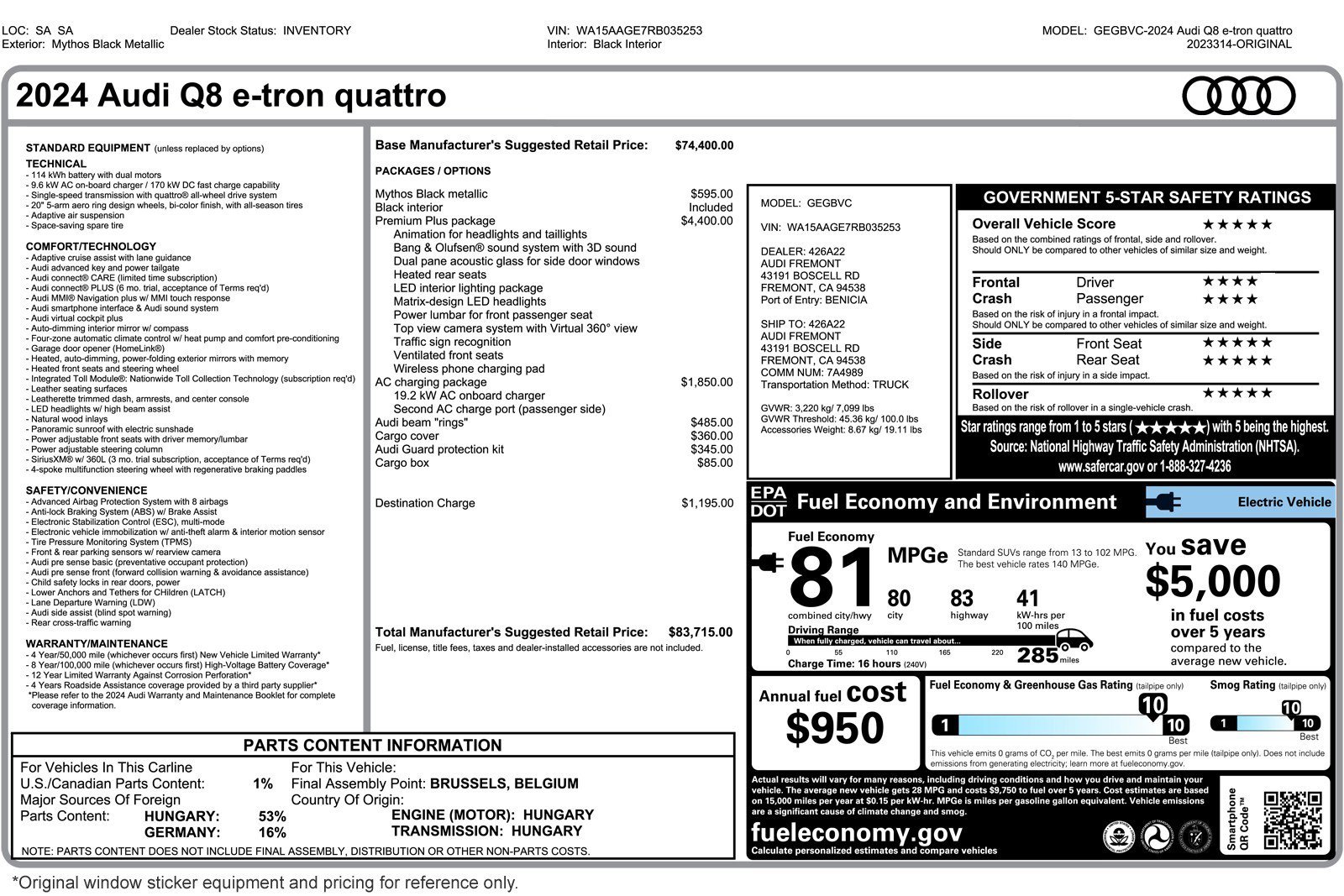 Used 2024 Audi Q8 e-tron Premium Plus image 26