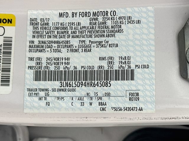 Used 2017 Lincoln MKZ Select w/ Select Plus Package AWD/4WD image 37