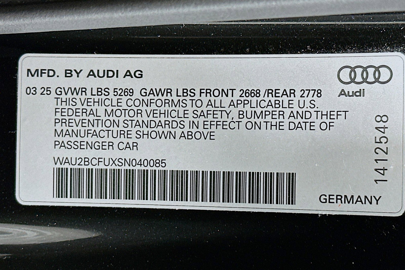 Used 2025 Audi A5 2.0T Premium Plus w/ Premium Plus image 24