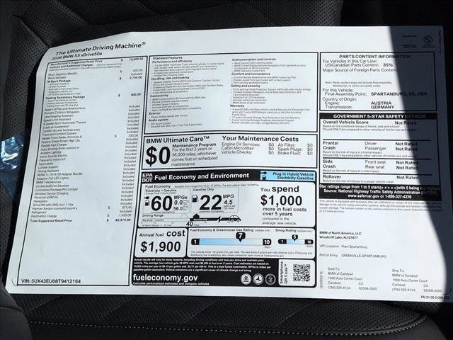 New 2026 BMW X5 xDrive50e w/ M Sport Package AWD/4WD image 17