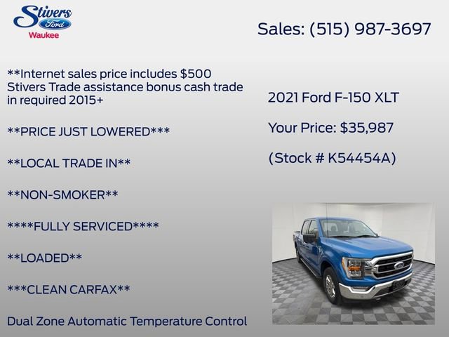 Used 2021 Ford F150 XLT w/ Equipment Group 302A High image 23