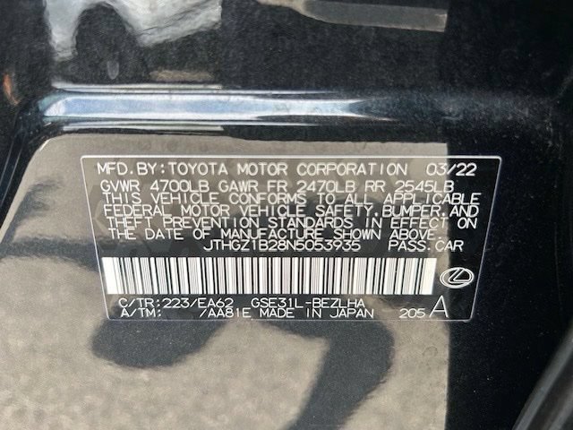 Used 2022 Lexus IS 350 F Sport w/ Navigation Package RWD image 15