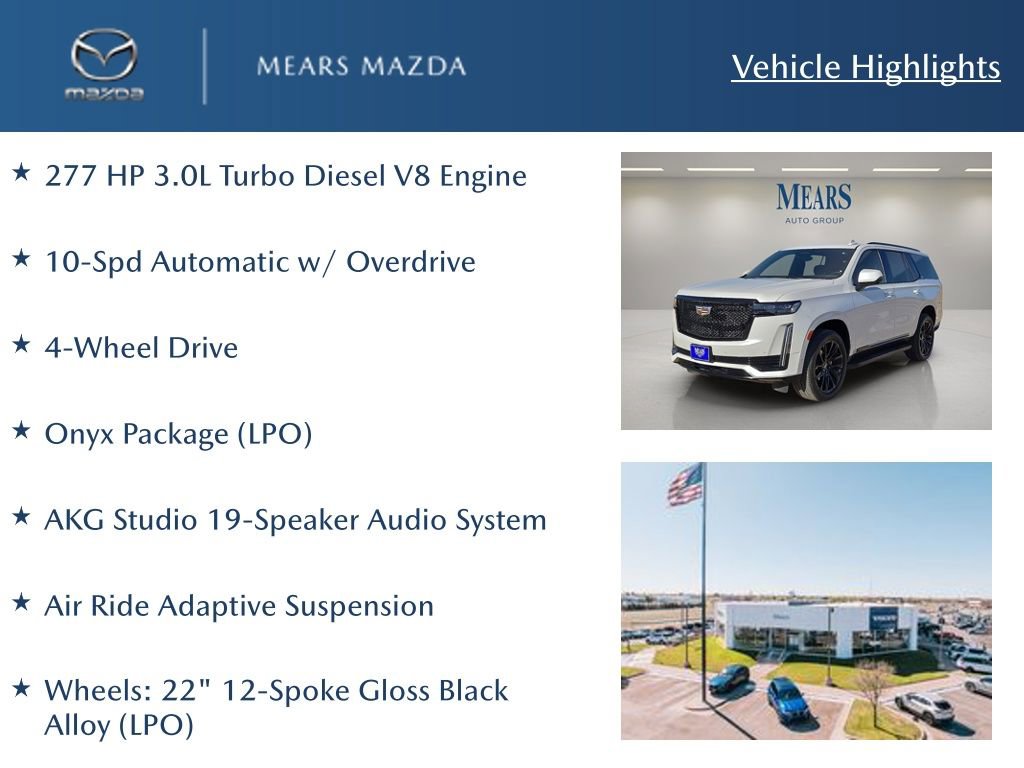 Used 2022 Cadillac Escalade Sport w/ Touring Package image 2