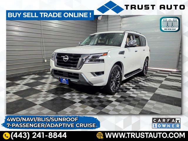 Used 2021 Nissan Armada Platinum w/ Captain's Chairs Package