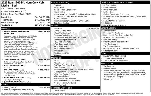 Used 2023 RAM 1500 Big Horn AWD/4WD image 52